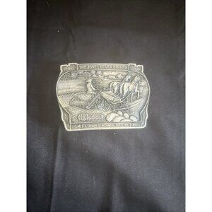 The Jones Lever Binder Pewter Belt Buckle VERY RARE